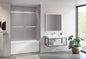 Gemini Plus Tub enclosure Shower Door
