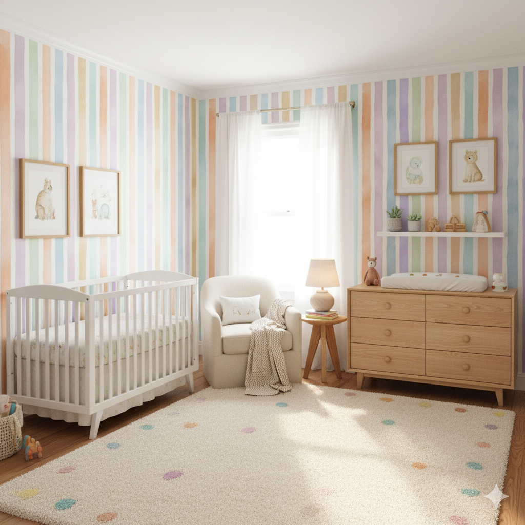 Pastel Promenade Wallpaper