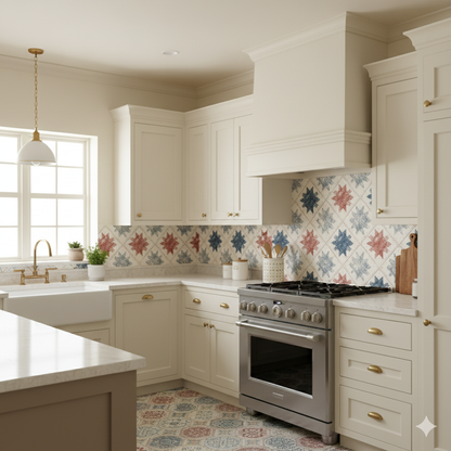 Heirloom Quilt Stars Wallpaper