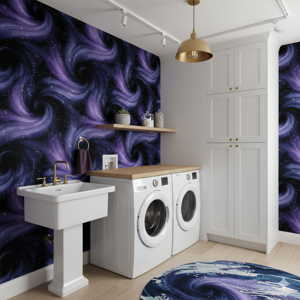 Eventide Spirals Wallpaper