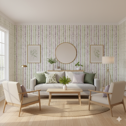 Lavender Trellis Wallpaper