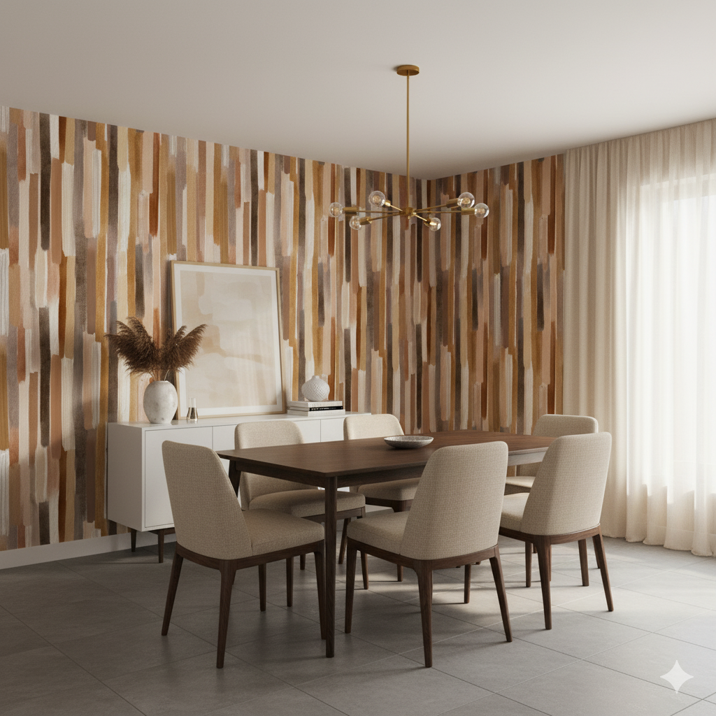 Sienna Strata Wallpaper