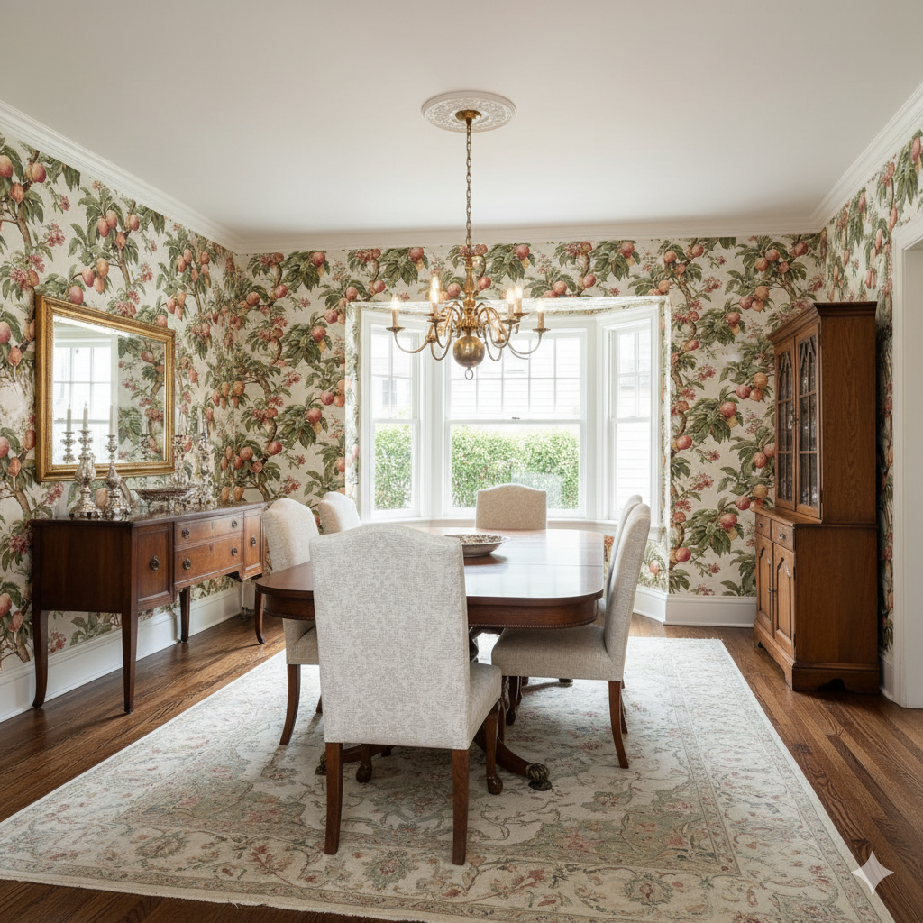 Blushstone Peaches Wallpaper