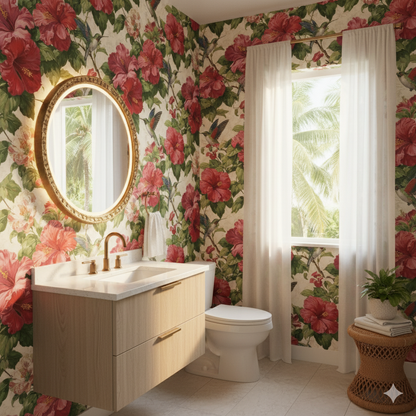 Crimson Hibiscus Wallpaper