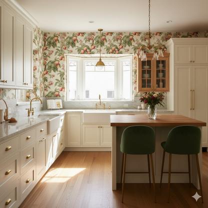 Blushstone Peaches Wallpaper