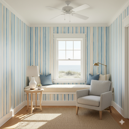 Seabrook Stripes Wallpaper