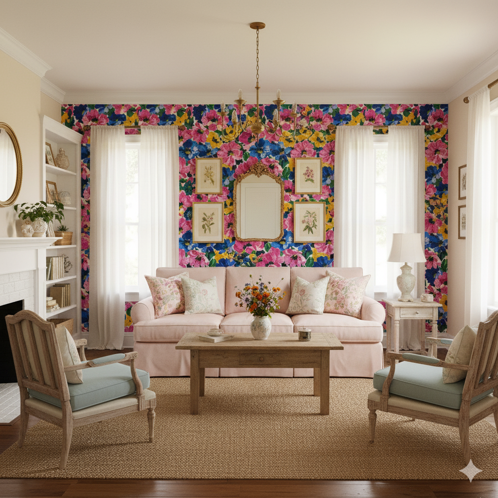 Capri Garden Wallpaper