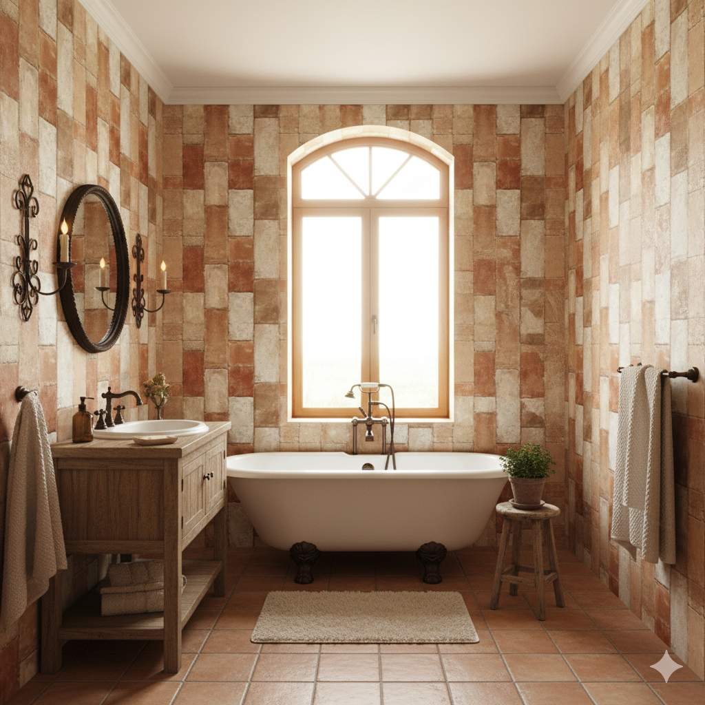 Siena Brick Wallpaper