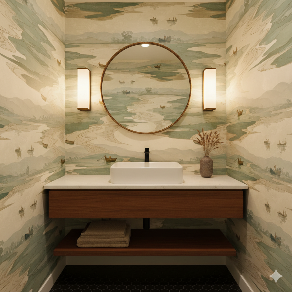 Drifting Channels Wallpaper