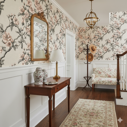 Ink Bloom Camellia Wallpaper