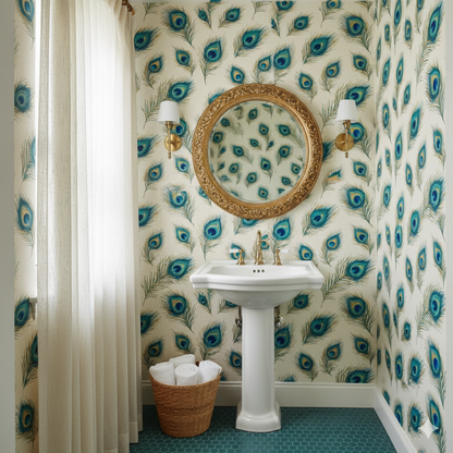 Aurum Plume Wallpaper