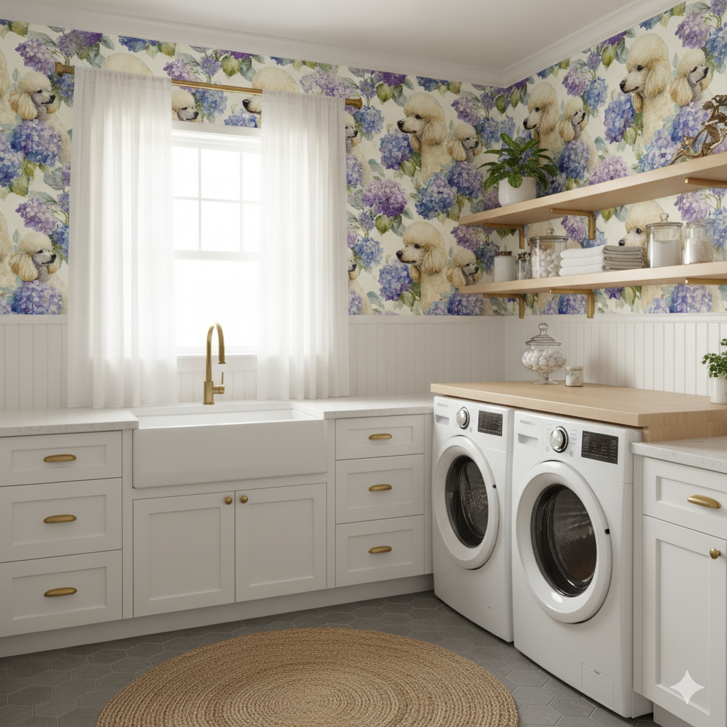 Versailles Hydrangea Wallpaper