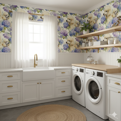 Versailles Hydrangea Wallpaper