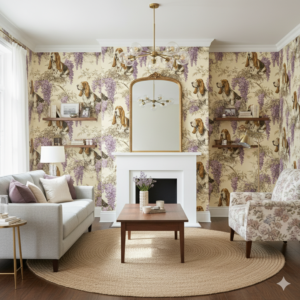 Lowcountry Wisteria Wallpaper