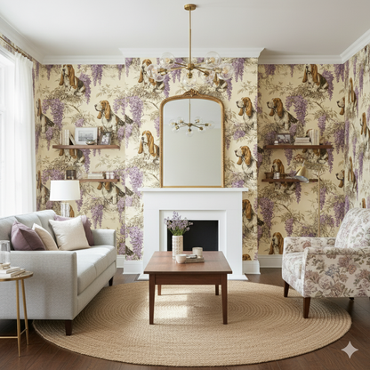 Lowcountry Wisteria Wallpaper