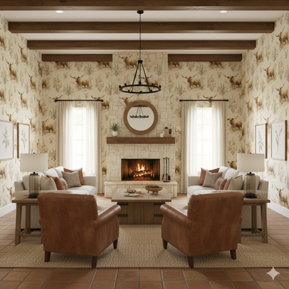 High Plains Longhorn Wallpaper