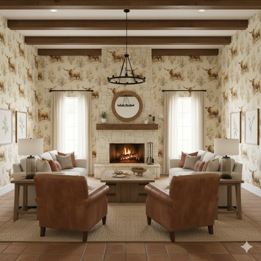 High Plains Longhorn Wallpaper