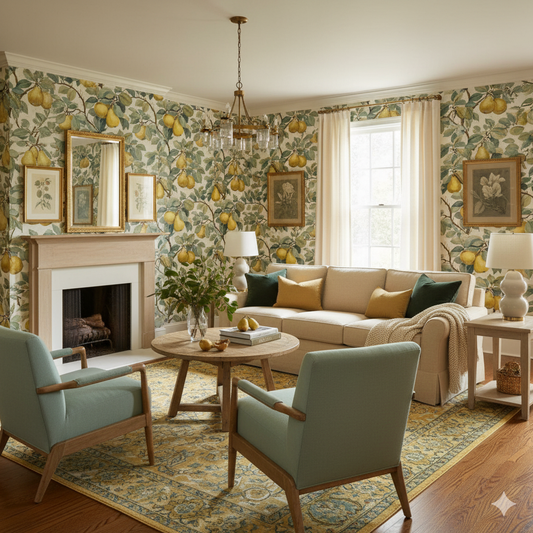 Golden Pear Harvest Wallpaper