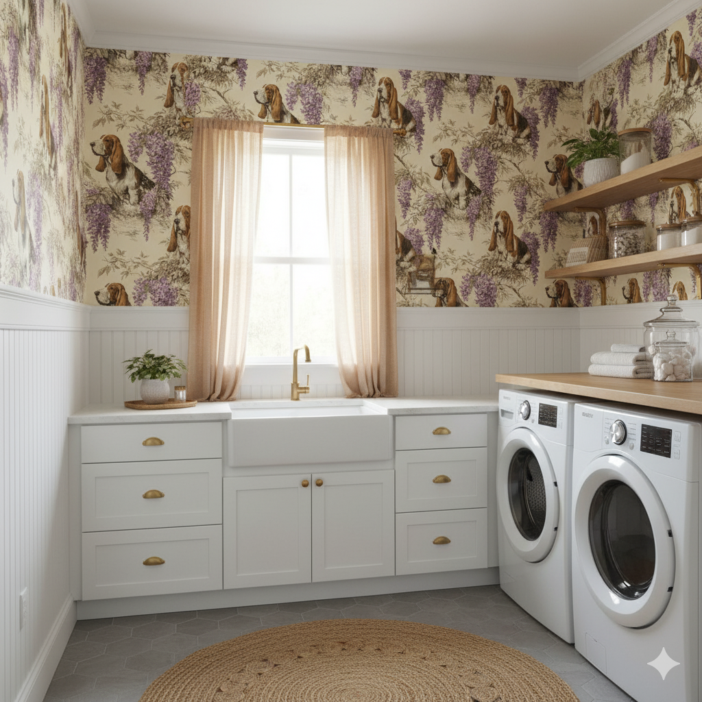 Lowcountry Wisteria Wallpaper