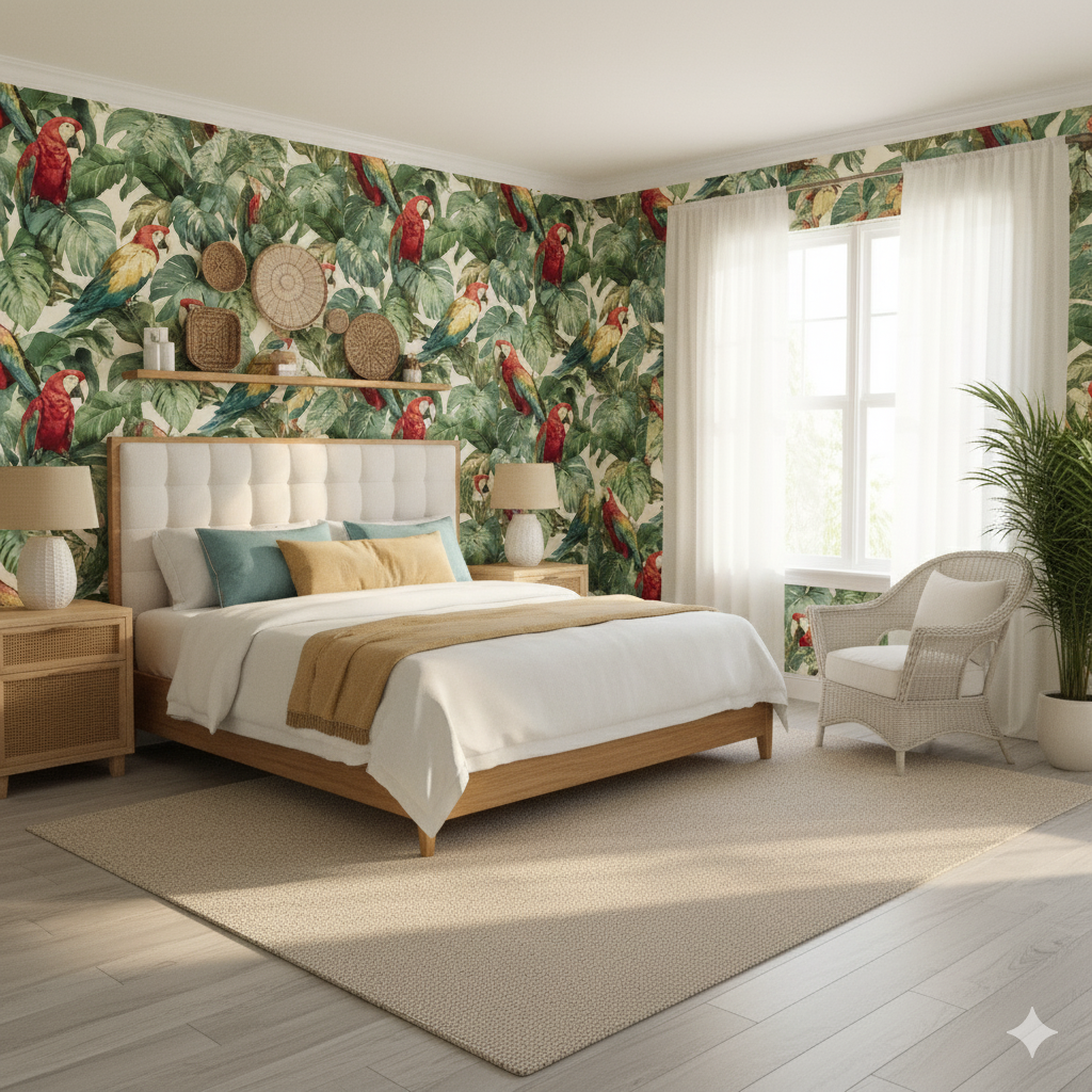 Scarlet Monstera Wallpaper