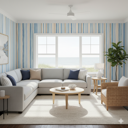 Seabrook Stripes Wallpaper