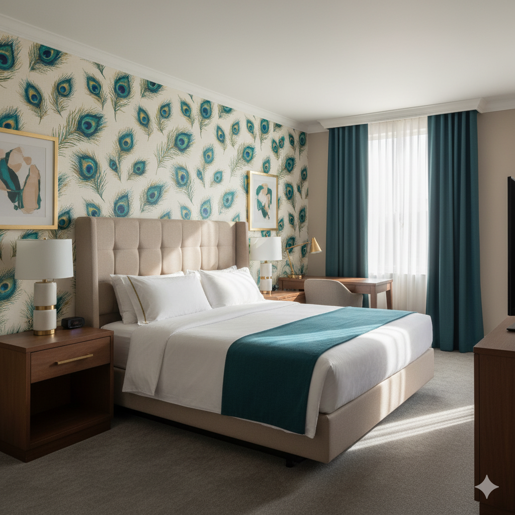 Aurum Plume Wallpaper