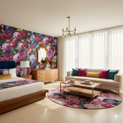 Rouge Peony Wallpaper