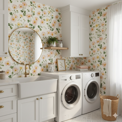 Blush Meadow Wallpaper