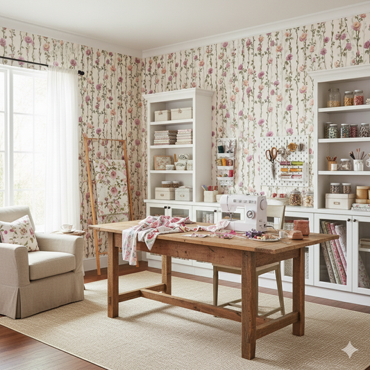 Vineyard Rosewalk Wallpaper