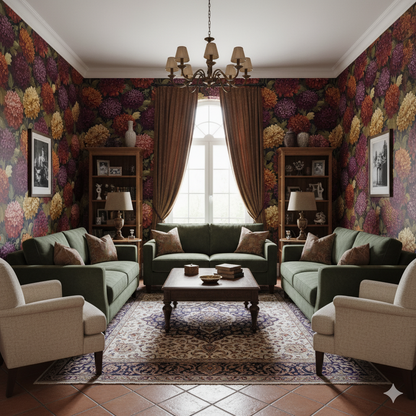 Imperial Bloom Wallpaper