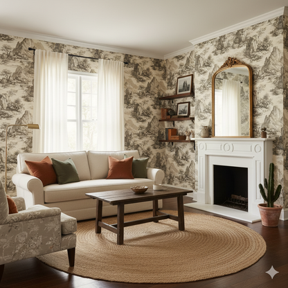 Guadalupe Etching Wallpaper