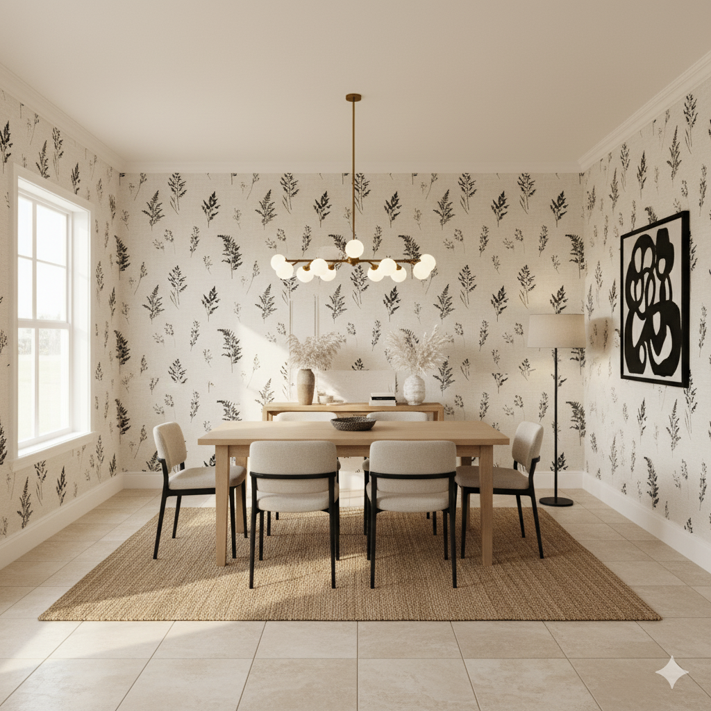 Ashen Ferns Wallpaper