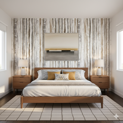 Birch Whisper Wallpaper