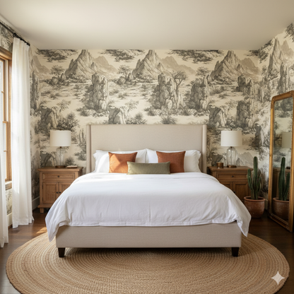 Guadalupe Etching Wallpaper