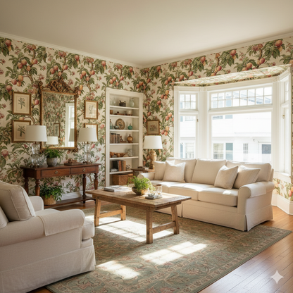 Blushstone Peaches Wallpaper