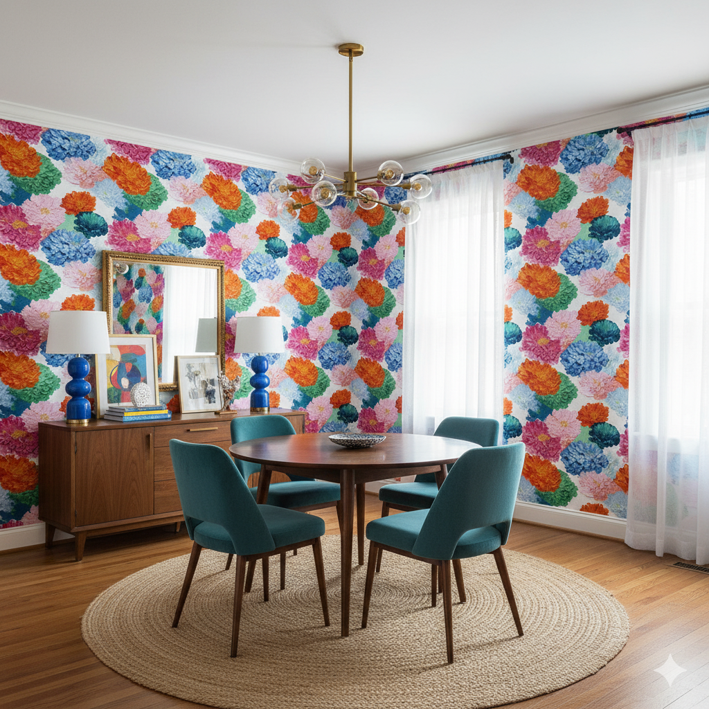 Chrysanthemum Sonata Wallpaper