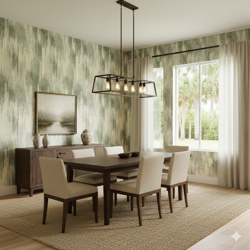 Sage Cascade Wallpaper