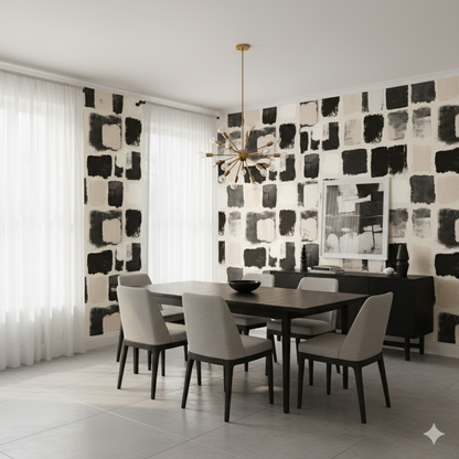 Umber Blocks Wallpaper