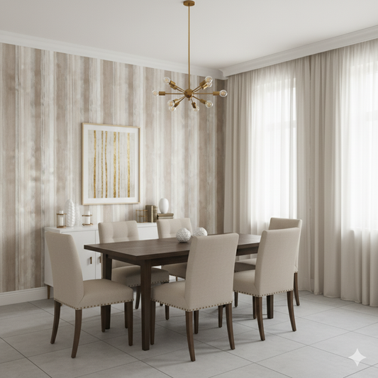 Greige Meridian Wallpaper