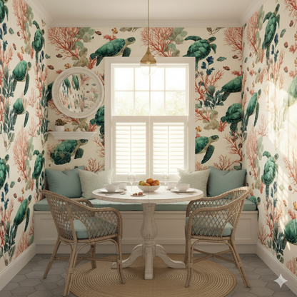 Coral Passage Wallpaper