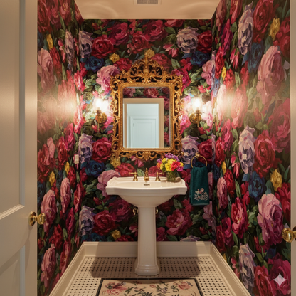 Rouge Peony Wallpaper