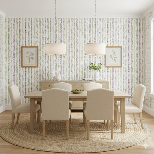 Lavender Trellis Wallpaper