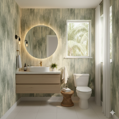 Sage Cascade Wallpaper