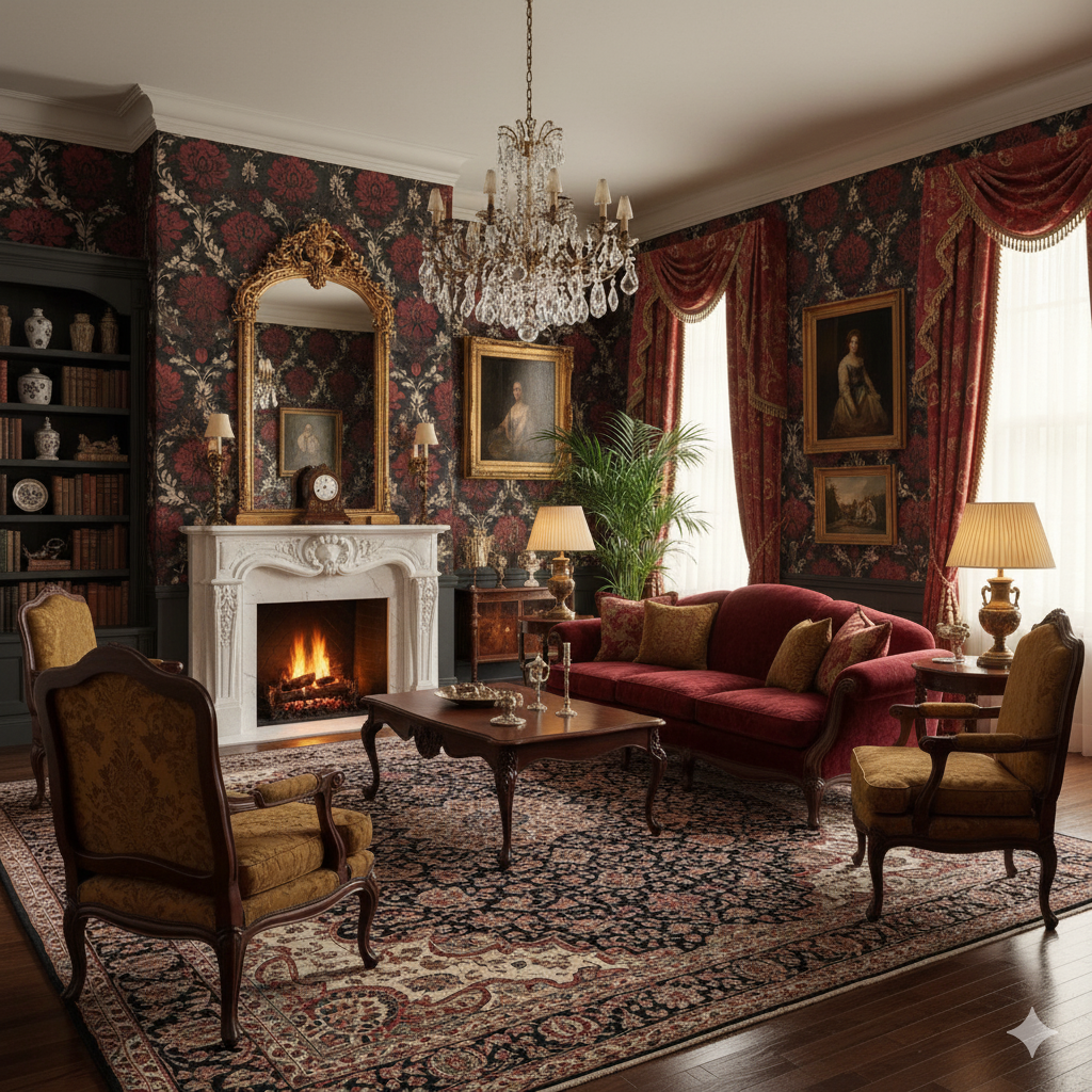 Red Monastery Wallpaper