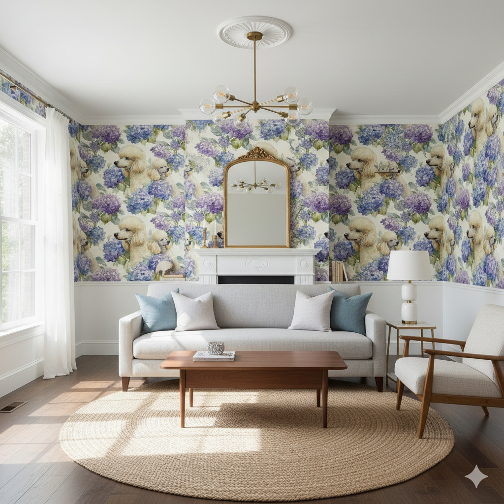 Versailles Hydrangea Wallpaper