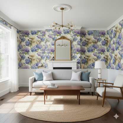 Versailles Hydrangea Wallpaper