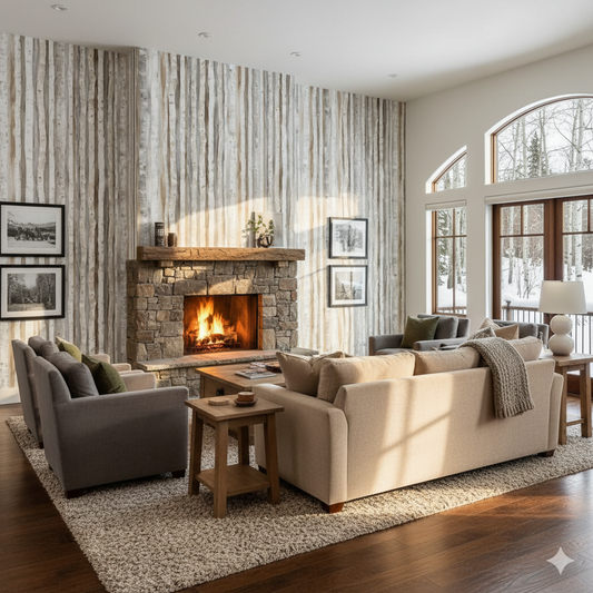 Birch Whisper Wallpaper