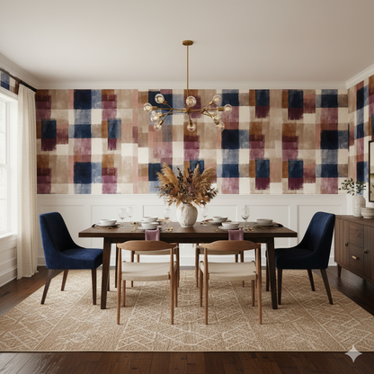 Ashbury Plaid Wallpaper