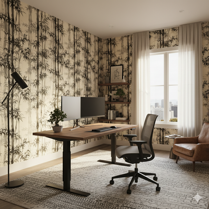 Ink Whisper Bamboo Wallpaper