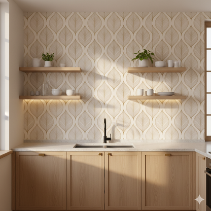 Aurelia Leaf Wallpaper